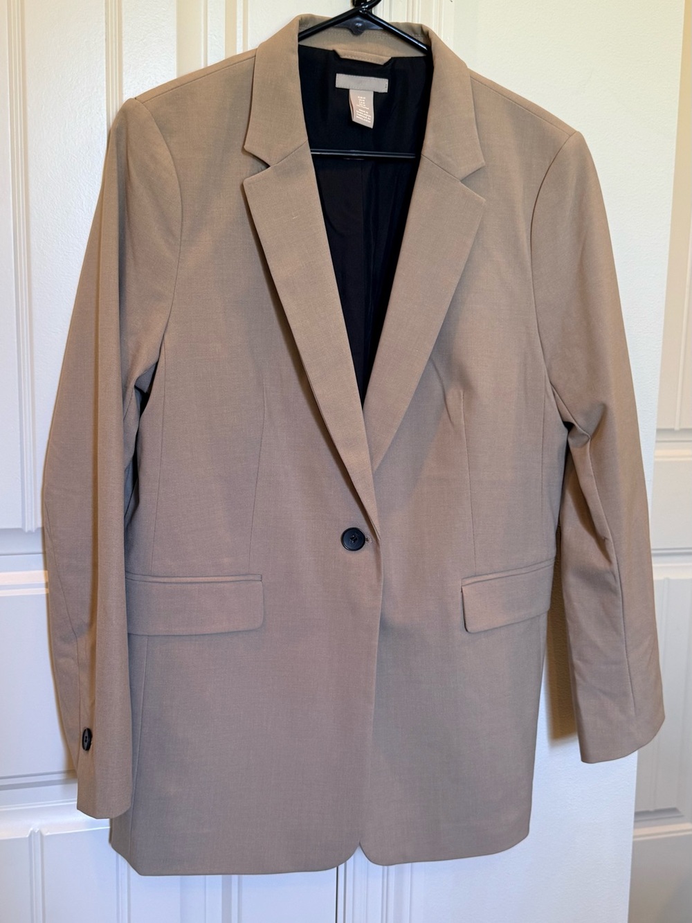 H&M Taupe Single-Button Tailored Blazer - Picture 2 of 5